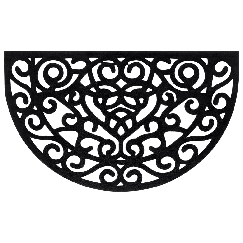 Door Mat Half Round 45X75 Cm Rubber